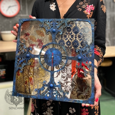 Мастер-класс - Зеркальные часы "Матильда"