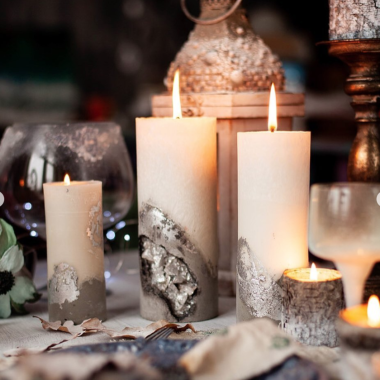 Мастер-класс - Бетонные свечи